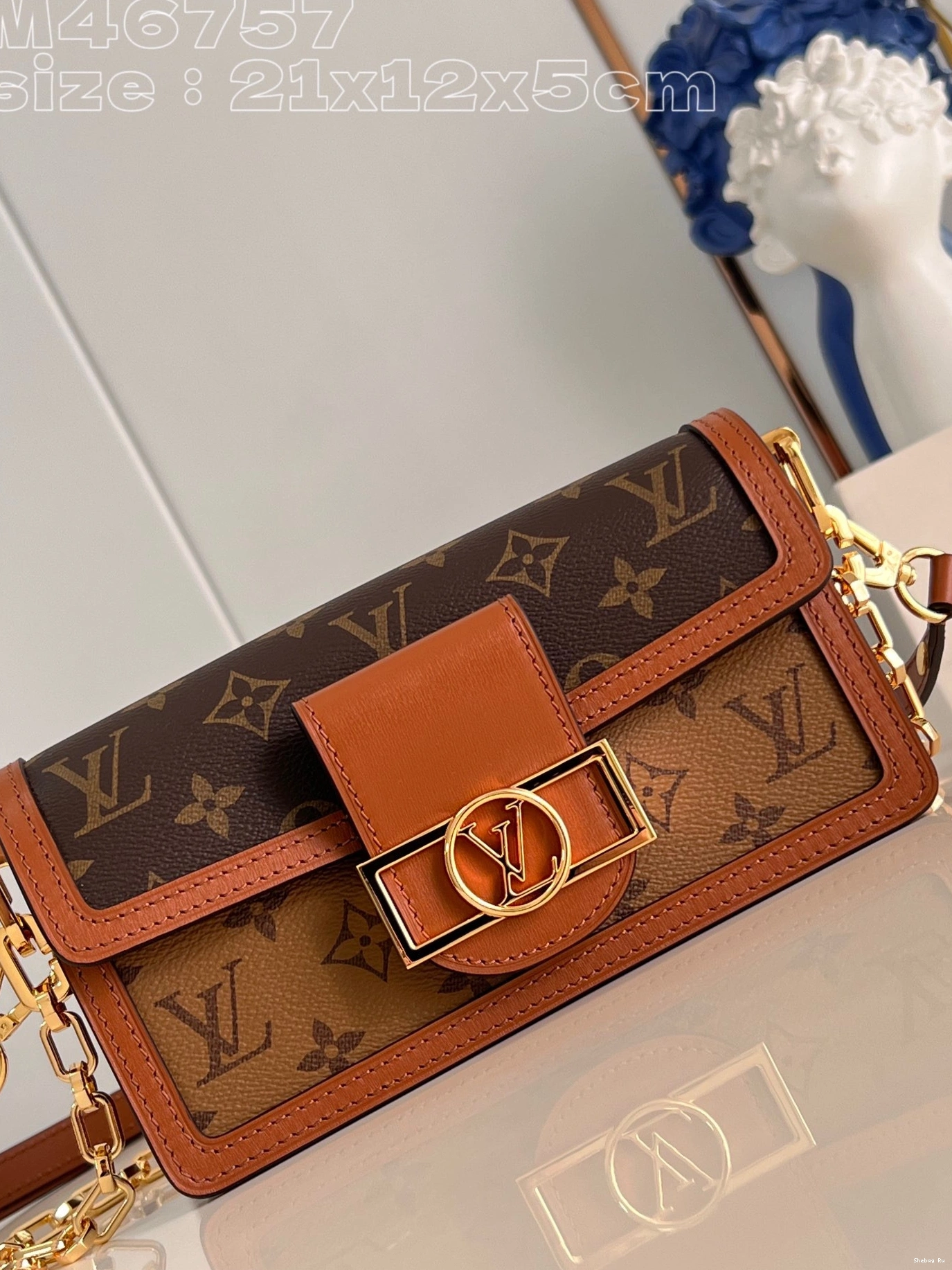 West-21*12*5CM East DAUPHINE LOUIS VUITTON 0804